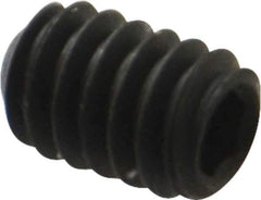 Value Collection - 1/4-20 UNC, 3/8" OAL, Cup Point Set Screw - Grade 8 Steel, 1/8" Key - Industrial Tool & Supply