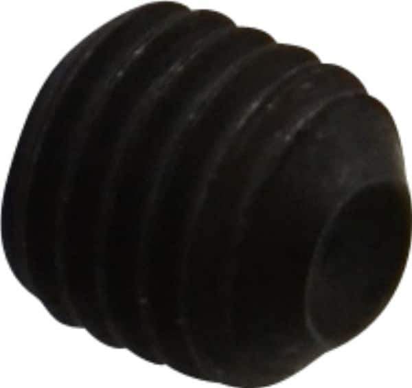 Value Collection - 1/4-28 UNF, 1/4" OAL, Cup Point Set Screw - Grade 8 Steel, 1/8" Key - Industrial Tool & Supply
