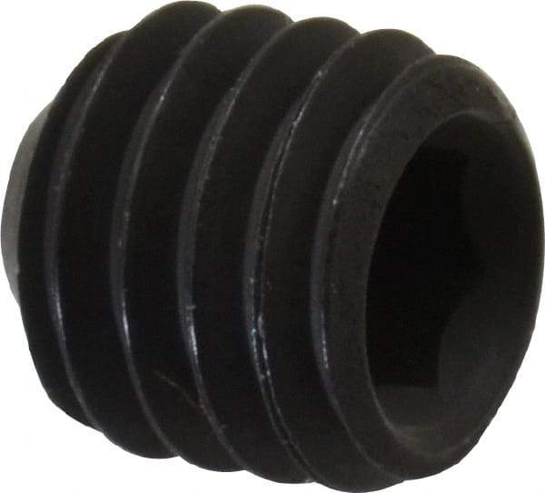 Value Collection - #10-32 UNF, 3/16" OAL, Cup Point Set Screw - Grade 8 Steel, 3/32" Key - Industrial Tool & Supply