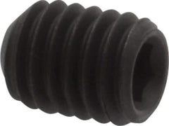 Value Collection - #10-32 UNF, 1/4" OAL, Cup Point Set Screw - Grade 8 Steel, 3/32" Key - Industrial Tool & Supply