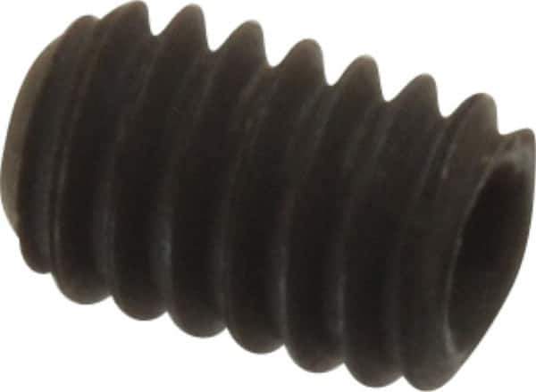 Value Collection - #8-32 UNC, 1/4" OAL, Cup Point Set Screw - Grade 8 Steel, 5/64" Key - Industrial Tool & Supply