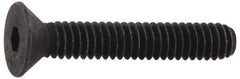Value Collection - 3/8-16 UNC Hex Socket Drive, Flat Screw - Alloy Steel, Black Oxide Finish, Fully Threaded, 1" OAL - Industrial Tool & Supply