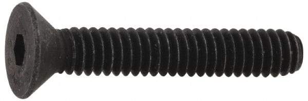 Value Collection - #6-32 UNC Hex Socket Drive, Flat Screw - Alloy Steel, Black Oxide Finish, 3/8" OAL - Industrial Tool & Supply