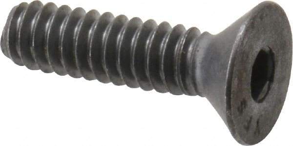 Value Collection - #10-24 UNC Hex Socket Drive, Flat Screw - Alloy Steel, Black Oxide Finish, 3/4" OAL - Industrial Tool & Supply
