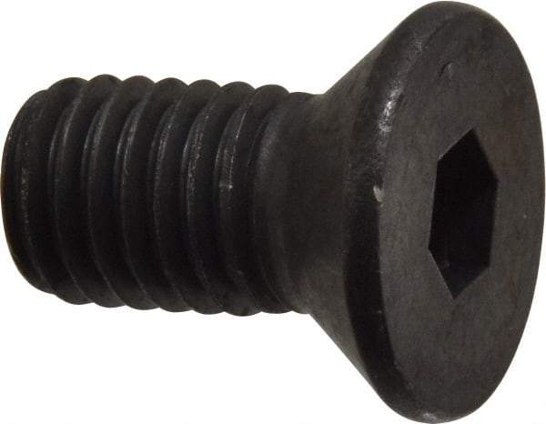 Value Collection - 1/2-13 UNC Hex Socket Drive, Flat Screw - Alloy Steel, Black Oxide Finish, Fully Threaded, 1" OAL - Industrial Tool & Supply