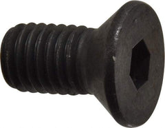 Value Collection - 1/2-13 UNC Hex Socket Drive, Flat Screw - Alloy Steel, Black Oxide Finish, Fully Threaded, 1" OAL - Industrial Tool & Supply