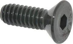 Value Collection - 1/4-20 UNC Hex Socket Drive, Flat Screw - Alloy Steel, Black Oxide Finish, Partially Threaded, 3/4" OAL - Industrial Tool & Supply