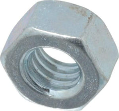 Value Collection - 5/16-18 UNC Steel Right Hand Hex Nut - 1/2" Across Flats, 17/64" High, Zinc-Plated Finish - Industrial Tool & Supply