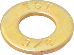 Value Collection - 3/8" Screw, Grade 8 Alloy Steel SAE Flat Washer - 13/32" ID x 13/16" OD, 1/16" Thick - Industrial Tool & Supply