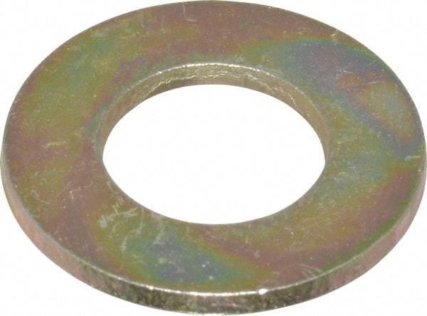 Made in USA - 5/8" Screw, Grade 8 Alloy Steel SAE Flat Washer - 21/32" ID x 1-5/16" OD, 3/32" Thick - Industrial Tool & Supply