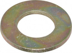 Made in USA - 5/8" Screw, Grade 8 Alloy Steel SAE Flat Washer - 21/32" ID x 1-5/16" OD, 3/32" Thick - Industrial Tool & Supply