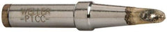 Weller - 1/8 Inch Point Single Flat Soldering Iron Tip - Series PT, For Use with Soldering Station - Exact Industrial Supply