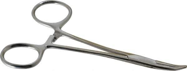 Value Collection - Soldering Curved Nose Seizer Forceps - 5" Long, Stainless Steel - Exact Industrial Supply