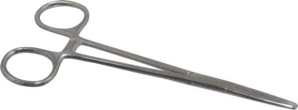 Value Collection - Soldering Straight Nose Seizer Forceps - 5-1/2" Long, Stainless Steel - Exact Industrial Supply