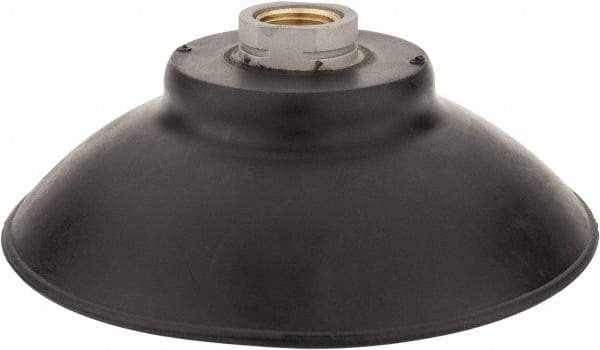 De-Sta-Co - 3/8 NPT Female Port, Flat, Vertical Vacuum Pad - Nitrile - Industrial Tool & Supply