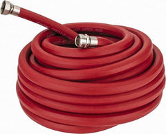 Parker - 50' Long, 3/4" Male x Female GHT, -40 to 200°F, Rubber High Temp & High Pressure Hose - 5/8" ID, Red, 125 psi - Industrial Tool & Supply