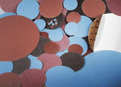 Made in USA - 20" Diam, 36 Grit Zirconia Alumina Adhesive PSA Disc - Very Coarse Grade, Y Weighted Cloth Backing, For Low Speed Dual-Action Sanders, Random Orbital Sanders - Industrial Tool & Supply