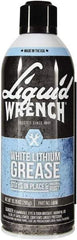 Liquid Wrench - 10.25 oz Aerosol Lithium General Purpose Grease - White, 225°F Max Temp, - Industrial Tool & Supply