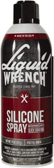 Liquid Wrench - 15 oz Aerosol Silicone Lubricant - Clear Yellow - Industrial Tool & Supply