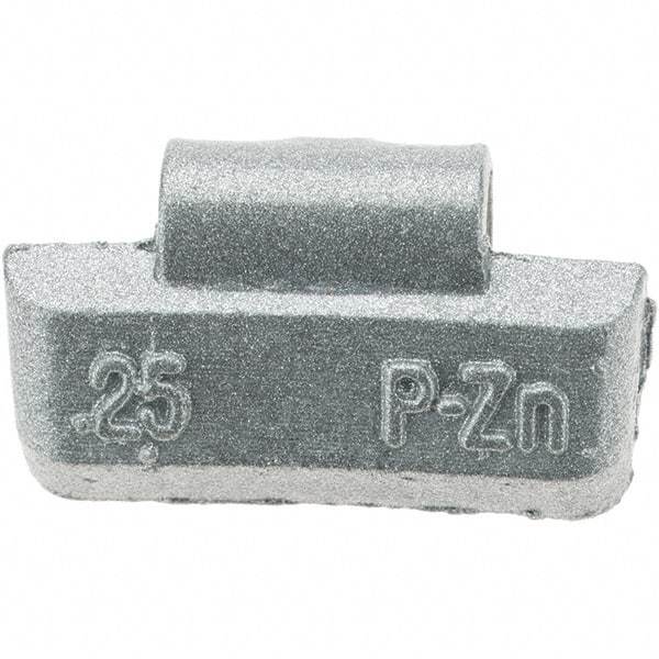 Perfect Equipment - 0.25 oz P Wheel Weight - Zinc, For Use with Automotive & Light Trucks - Industrial Tool & Supply