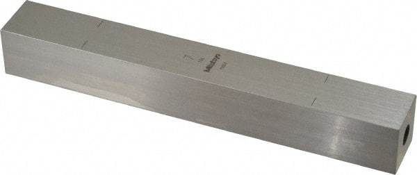 Mitutoyo - 7" Square Steel Gage Block - Accuracy Grade 0, Includes Certificate of Inspection - Industrial Tool & Supply