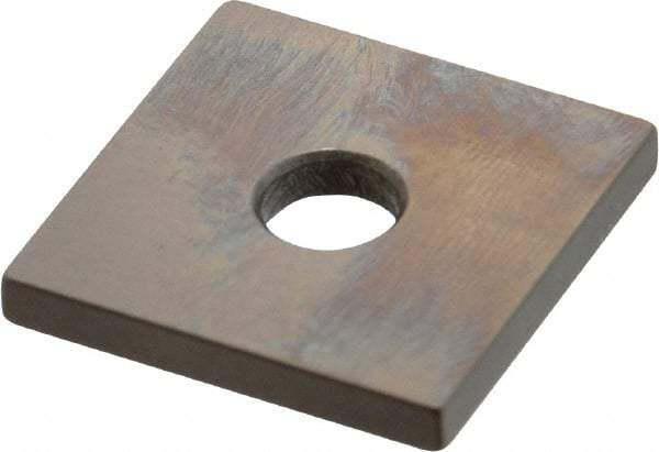 Mitutoyo - 0.121" Square Steel Gage Block - Accuracy Grade 0, Includes Certificate of Inspection - Industrial Tool & Supply