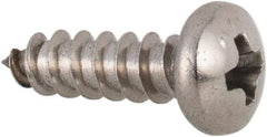 Value Collection - #4 Pan Head Phillips Sheet Metal Screw - Stainless Steel, 3/8" Length Under Head, Grade 316 - Industrial Tool & Supply