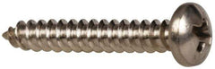 Value Collection - #4 Pan Head Phillips Sheet Metal Screw - Stainless Steel, 3/4" Length Under Head, Grade 316 - Industrial Tool & Supply