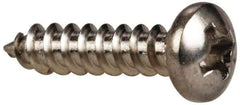 Value Collection - #6 Pan Head Phillips Sheet Metal Screw - Stainless Steel, 5/8" Length Under Head, Grade 316 - Industrial Tool & Supply