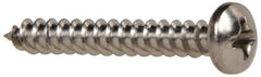 Value Collection - #6 Pan Head Phillips Sheet Metal Screw - Stainless Steel, 1" Length Under Head, Grade 316 - Industrial Tool & Supply