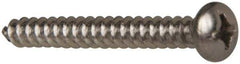 Value Collection - #6 Pan Head Phillips Sheet Metal Screw - Stainless Steel, 1-1/4" Length Under Head, Grade 316 - Industrial Tool & Supply