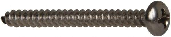 Value Collection - #6 Pan Head Phillips Sheet Metal Screw - Stainless Steel, 1-1/2" Length Under Head, Grade 316 - Industrial Tool & Supply