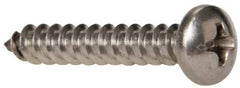 Value Collection - #8 Pan Head Phillips Sheet Metal Screw - Stainless Steel, 1" Length Under Head, Grade 316 - Industrial Tool & Supply