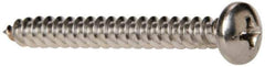 Value Collection - #8 Pan Head Phillips Sheet Metal Screw - Stainless Steel, 1-1/2" Length Under Head, Grade 316 - Industrial Tool & Supply