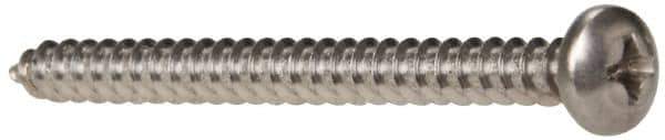 Value Collection - #8 Pan Head Phillips Sheet Metal Screw - Stainless Steel, 2" Length Under Head, Grade 316 - Industrial Tool & Supply