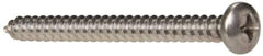 Value Collection - #8 Pan Head Phillips Sheet Metal Screw - Stainless Steel, 2" Length Under Head, Grade 316 - Industrial Tool & Supply