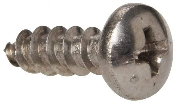 Value Collection - #10 Pan Head Phillips Sheet Metal Screw - Stainless Steel, 5/8" Length Under Head, Grade 316 - Industrial Tool & Supply