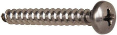 Value Collection - #10 Pan Head Phillips Sheet Metal Screw - Stainless Steel, 1-1/2" Length Under Head, Grade 316 - Industrial Tool & Supply