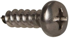 Value Collection - #12 Pan Head Phillips Sheet Metal Screw - Stainless Steel, 3/4" Length Under Head, Grade 316 - Industrial Tool & Supply