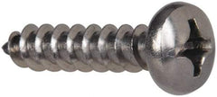Value Collection - #12 Pan Head Phillips Sheet Metal Screw - Stainless Steel, 1" Length Under Head, Grade 316 - Industrial Tool & Supply
