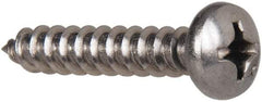 Value Collection - #12 Pan Head Phillips Sheet Metal Screw - Stainless Steel, 1-1/4" Length Under Head, Grade 316 - Industrial Tool & Supply