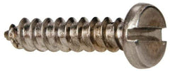 Value Collection - #6 Pan Head Slotted Sheet Metal Screw - Stainless Steel, 5/8" Length Under Head, Grade 316 - Industrial Tool & Supply