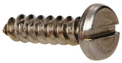 Value Collection - #8 Pan Head Slotted Sheet Metal Screw - Stainless Steel, 5/8" Length Under Head, Grade 316 - Industrial Tool & Supply