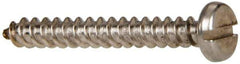 Value Collection - #8 Pan Head Slotted Sheet Metal Screw - Stainless Steel, 1-1/4" Length Under Head, Grade 316 - Industrial Tool & Supply