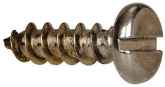 Value Collection - #10 Pan Head Slotted Sheet Metal Screw - Stainless Steel, 5/8" Length Under Head, Grade 316 - Industrial Tool & Supply
