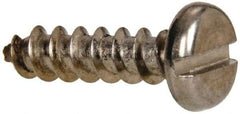 Value Collection - #10 Pan Head Slotted Sheet Metal Screw - Stainless Steel, 3/4" Length Under Head, Grade 316 - Industrial Tool & Supply