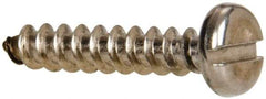 Value Collection - #10 Pan Head Slotted Sheet Metal Screw - Stainless Steel, 1" Length Under Head, Grade 316 - Industrial Tool & Supply