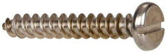 Value Collection - #10 Pan Head Slotted Sheet Metal Screw - Stainless Steel, 1-1/4" Length Under Head, Grade 316 - Industrial Tool & Supply