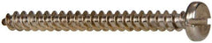 Value Collection - #10 Pan Head Slotted Sheet Metal Screw - Stainless Steel, 2" Length Under Head, Grade 316 - Industrial Tool & Supply