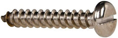 Value Collection - #14 Pan Head Slotted Sheet Metal Screw - Stainless Steel, 1-1/2" Length Under Head, Grade 316 - Industrial Tool & Supply